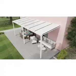 Gardendreams Terrassenüberdachung 'Easy Edition' 700 x 250 cm Polycarbonat opal weiß