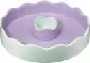 Bild 1 von dm home Servierschale aus Keramik, gewellt, mint/flieder (28 cm)