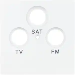 SAT-Abdeckung 'Designline' 1-fach weiß