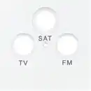 Bild 1 von SAT-Abdeckung 'Designline' 1-fach weiß