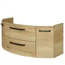 Bild 1 von Pelipal Waschbeckenunterschrank 'Bahamas' braun foliert 116,3 x 49,2 x 46 cm