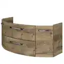 Bild 1 von Pelipal Waschbeckenunterschrank 'Bahamas' braun foliert 120 x 49,2 x 46 cm
