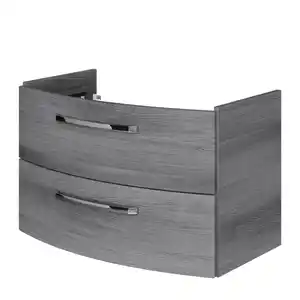 Pelipal Waschbeckenunterschrank 'Bahamas' dunkelgrau foliert 80 x 49,2 x 43 cm