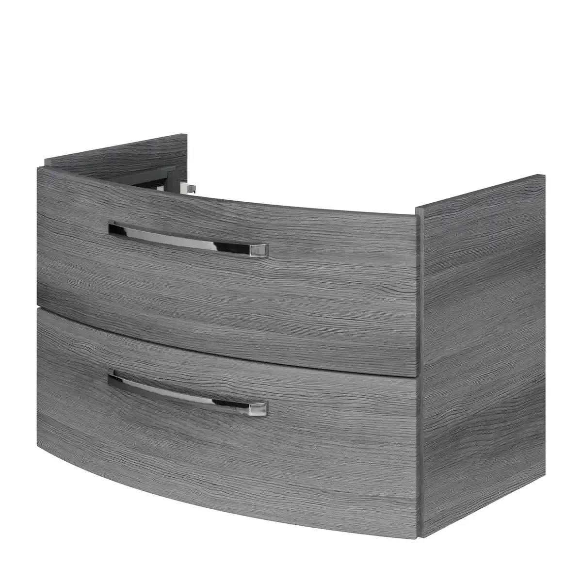 Bild 1 von Pelipal Waschbeckenunterschrank 'Bahamas' dunkelgrau foliert 80 x 49,2 x 43 cm