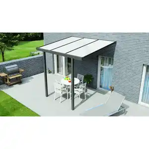 Gardendreams Terrassenüberdachung 'Easy Edition' 300 x 250 cm Polycarbonat opal anthrazit