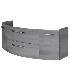 Pelipal Waschbeckenunterschrank 'Bahamas' dunkelgrau foliert 140 x 49,2 x 48 cm