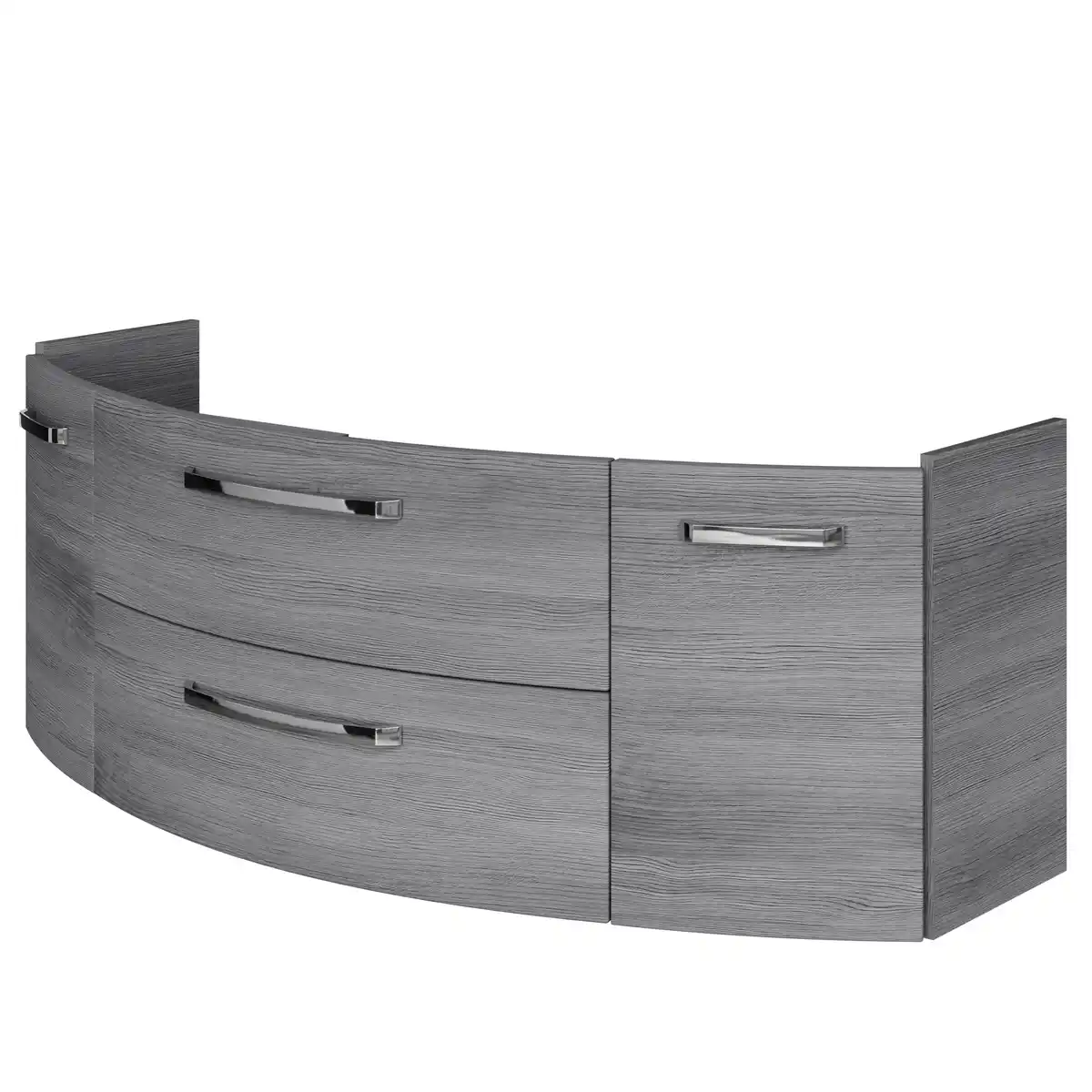 Bild 1 von Pelipal Waschbeckenunterschrank 'Bahamas' dunkelgrau foliert 140 x 49,2 x 48 cm