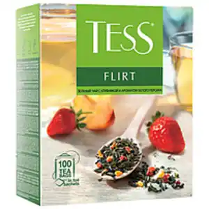 "Tess Flirt" Grüner chinesischer Tee aromatisiert – Weißer P...