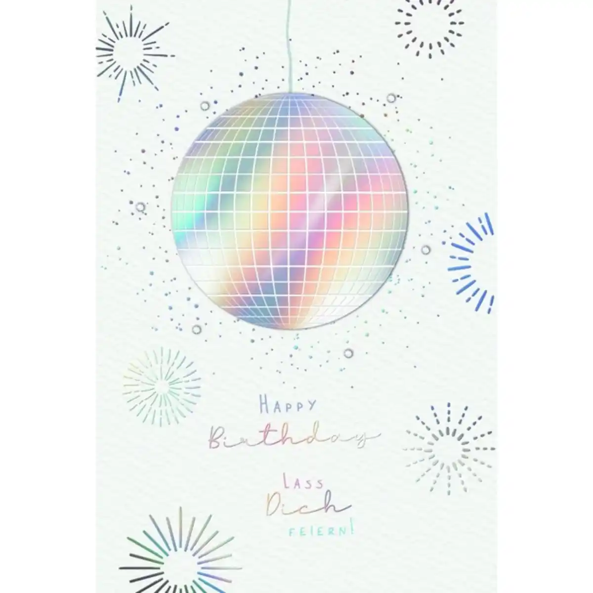 Bild 1 von Geburtstagskarte - Discokugel