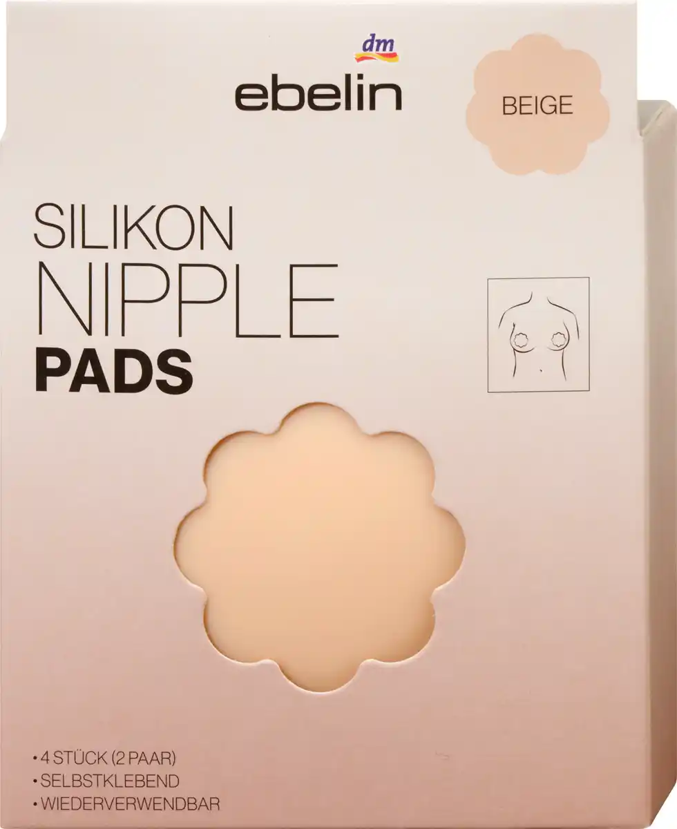 Bild 1 von ebelin Silikon Nippel Pads Sheer Elegance beige (2 Paar)