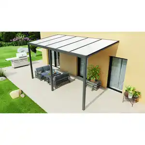 Gardendreams Terrassenüberdachung 'Easy Edition' PC-Opal, anthrazit, 500 x 300 cm