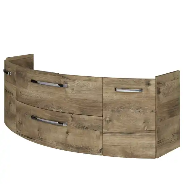 Bild 1 von Pelipal Waschbeckenunterschrank 'Bahamas' braun foliert 140 x 49,2 x 46 cm