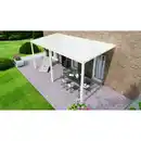 Bild 1 von Gardendreams Terrassenüberdachung 'Easy Edition' 600 x 250 cm Polycarbonat opal weiß