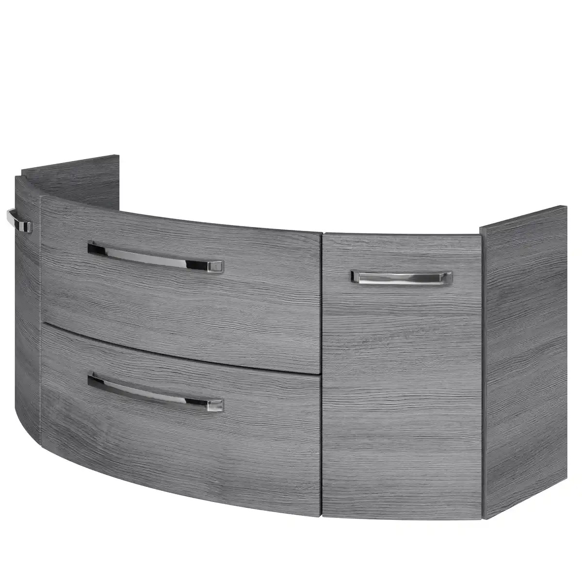 Bild 1 von Pelipal Waschbeckenunterschrank 'Bahamas' dunkelgrau foliert 120 x 49,2 x 46 cm