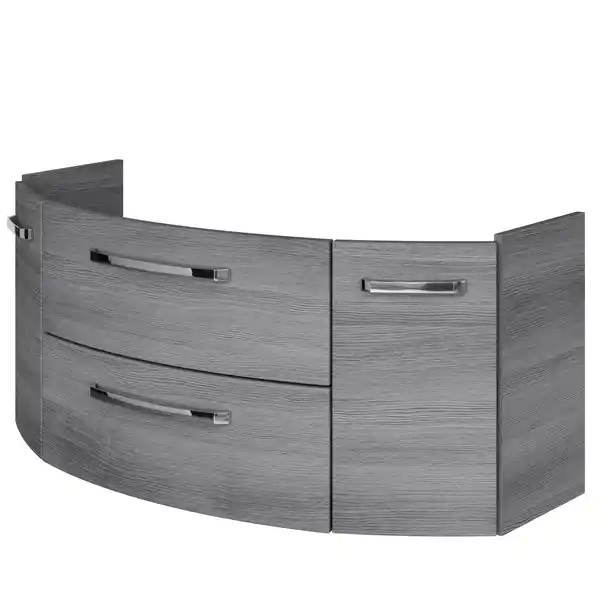 Bild 1 von Pelipal Waschbeckenunterschrank 'Bahamas' dunkelgrau foliert 120 x 49,2 x 46 cm