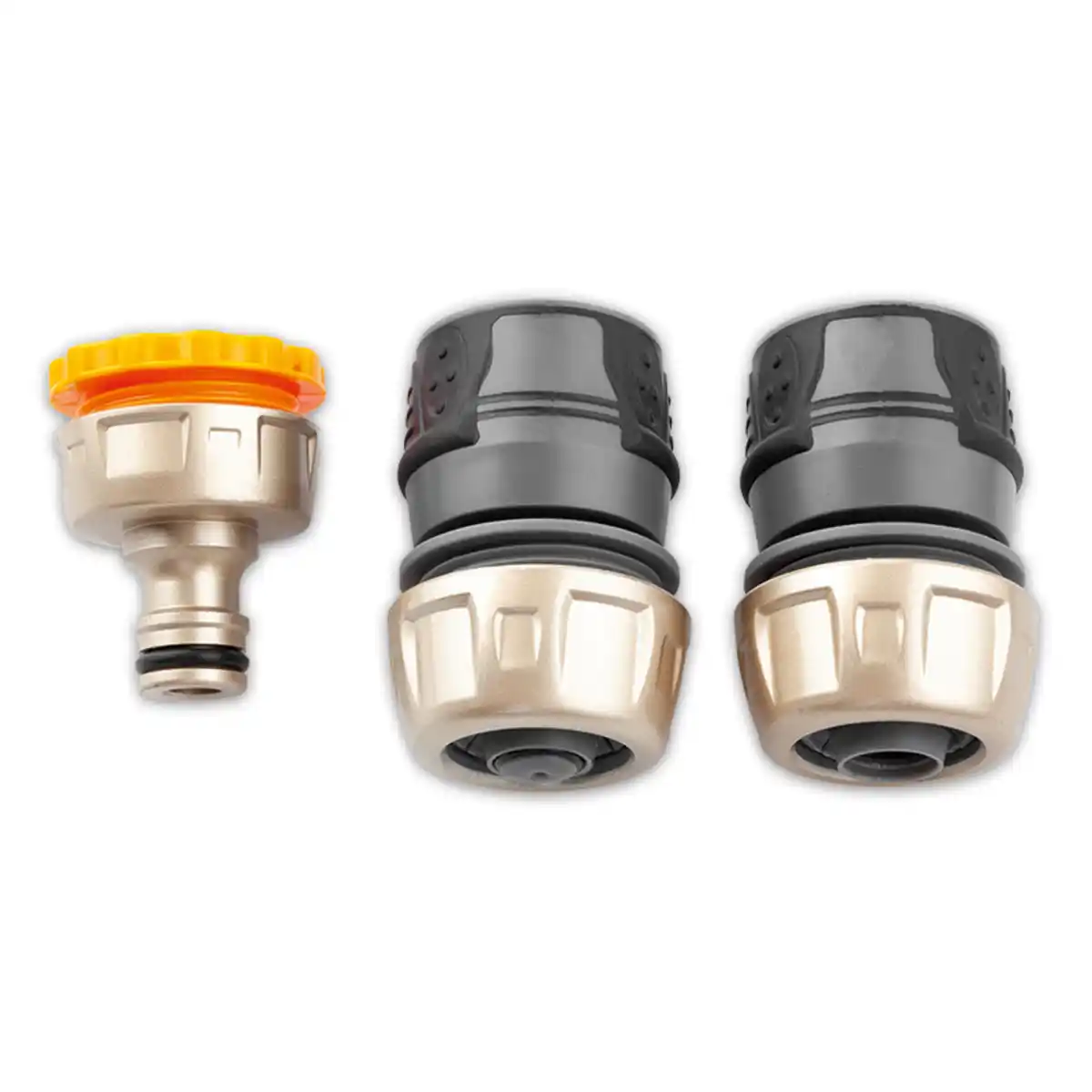 Bild 1 von Powertec Garden Premium-Schlauchanschlüsse 3er-Set