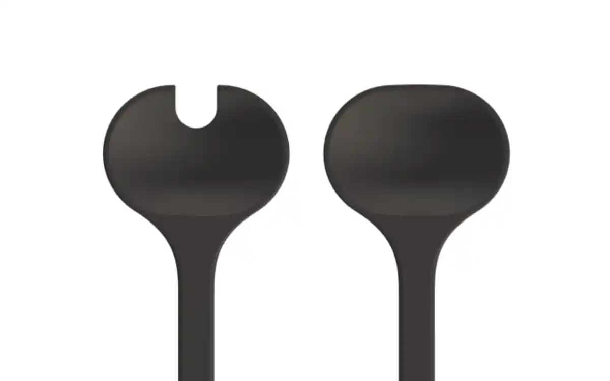Bild 2 von Salatbesteck Silueta, black, 2-teilig