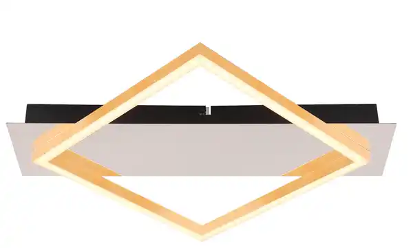 Bild 1 von LED-Deckenleuchte Lesina Goldfarben/Schwarz max 12 Watt Deckenlampe, Opal, Schwarz, Goldfarben