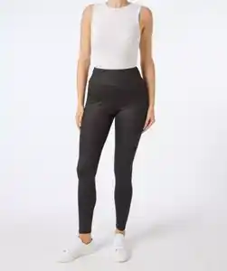 Leggings mit breitem Bund, schwarz