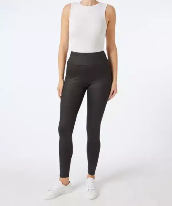 Bild 1 von Leggings mit breitem Bund, schwarz