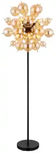 Stehleuchte Udo Schwarz/Gold max. 25 Watt, Schwarz