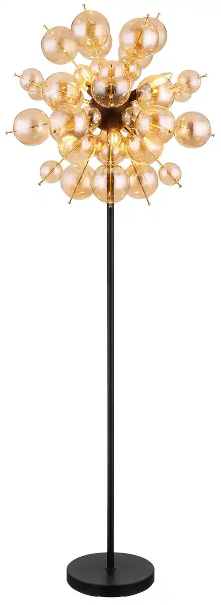 Bild 1 von Stehleuchte Udo Schwarz/Gold max. 25 Watt, Schwarz