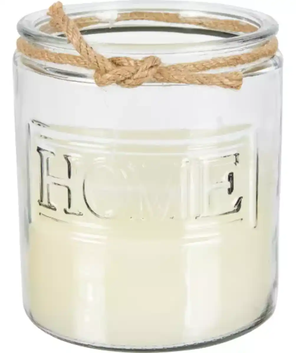 Bild 1 von Kerze im Glas, weiß