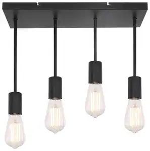 Deckenleuchte Martha Schwarz max. 60 Watt Deckenlampe, Schwarz