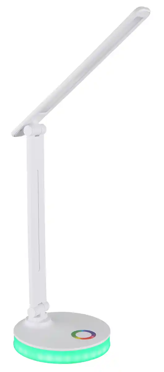 Bild 1 von LED-Schreibtischleuchte Geraldo Weiß max. 5 Watt Schreibtischlampe, Opal