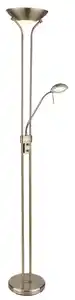 LED-Deckenfluter Leonas in Messingfarben max. 20 Watt, Messingfarben