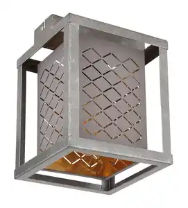 Deckenleuchte Thomas in Silberfarben max. 25 Watt Deckenlampe, Grau, Silberfarben, Goldfarben