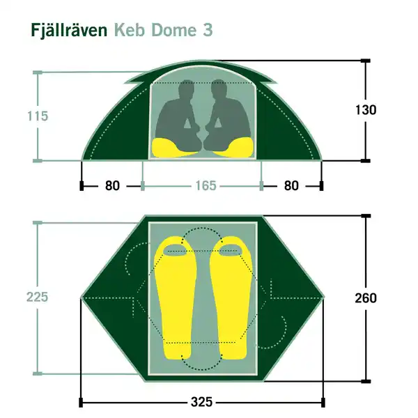 Bild 2 von KEB DOME 3 - Kuppelzelt
