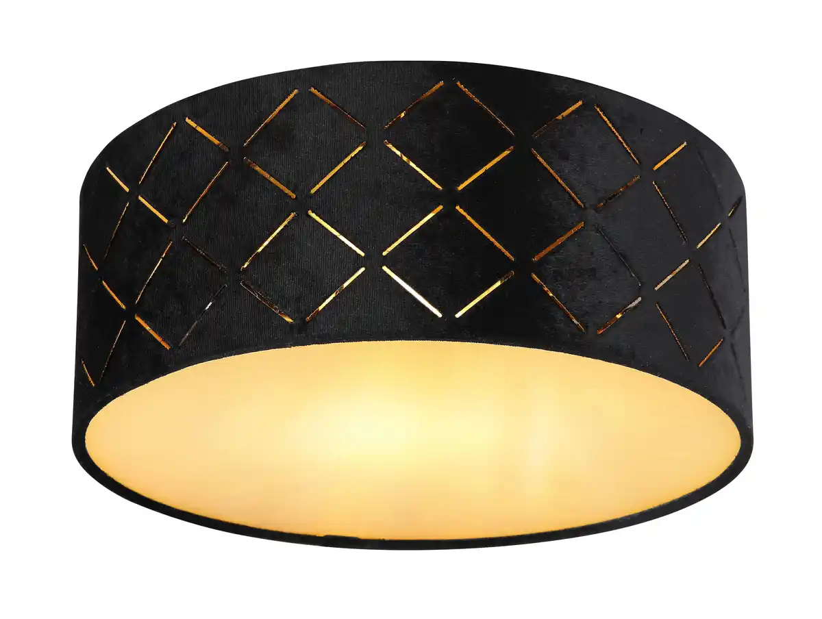 Bild 1 von Deckenleuchte Sunna in Schwarz max. 15 Watt Deckenlampe, Opal, Schwarz