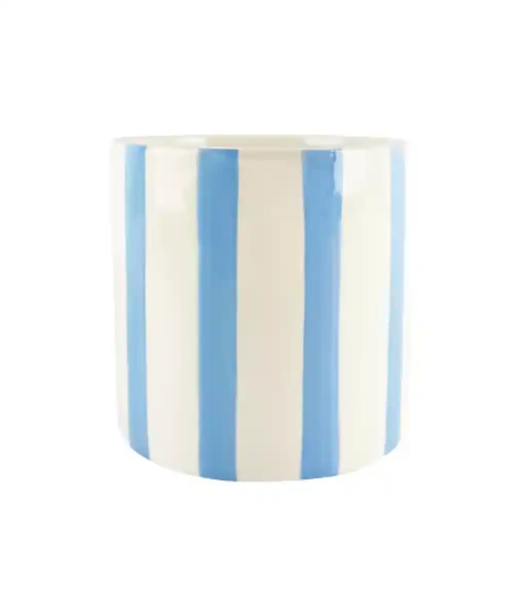 Bild 1 von Übertopf maritim, hellblau