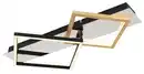 Bild 1 von LED-Deckenleuchte Lesina Goldfarben/Schwarz max 24 Watt Deckenlampe, Opal, Schwarz, Goldfarben