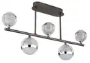 Bild 1 von LED-Deckenleuchte Untsy Chrom/Titan max. 35 Watt Deckenlampe, Klar, Chromfarben, Titanfarben