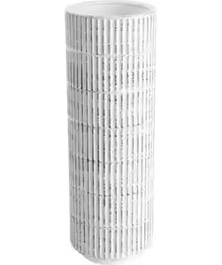 Keramikvase Zylinder, weiß