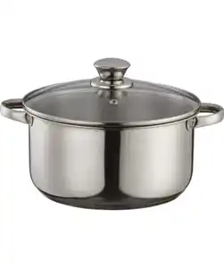 Topf mit Deckel, silber