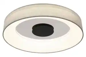 LED-Deckenleuchte Terpsa max. 40 Watt Deckenlampe, Grau, Opal, Schwarz, Weiß, Chromfarben