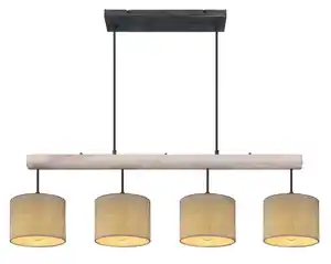 Hängeleuchte Platon max. 40 Watt, Grau, Schwarz