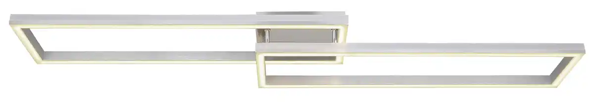 Bild 1 von LED-Deckenleuchte Salmos Opal/Silberfarben max.40 Watt Deckenlampe, Silberfarben, Opal