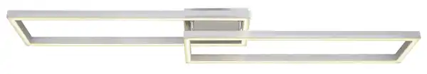 Bild 1 von LED-Deckenleuchte Salmos Opal/Silberfarben max.40 Watt Deckenlampe, Silberfarben, Opal