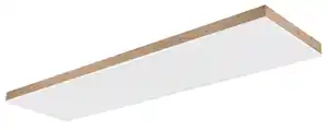 LED-Deckenleuchte Doro Dunkelbraun/Weiß max. 36 Watt Deckenlampe, Opal, Weiß, Dunkelbraun