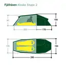 Bild 2 von ABISKO SHAPE 2 Unisex - Tunnelzelt