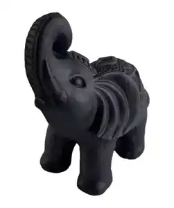 Deko-Elefant, schwarz