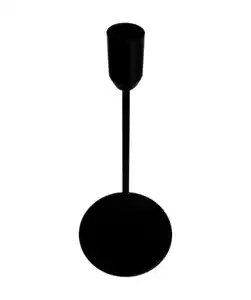 Stabkerzenhalter in Schwarz, schwarz