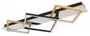 Bild 1 von LED-Deckenleuchte Lesina Goldfarben/Schwarz max 32 Watt Deckenlampe, Opal, Schwarz, Goldfarben