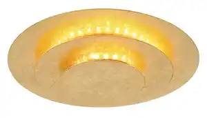 LED-Deckenleuchte Heda Goldfarben max. 18 Watt Deckenlampe, Goldfarben