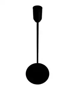Stabkerzenhalter in Schwarz, schwarz