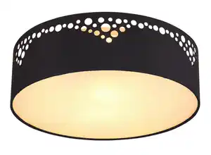 Deckenleuchte Ingeborg in Schwarz max. 15 Watt Deckenlampe, Goldfarben, Weiß, Schwarz, Opal
